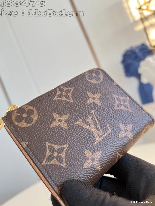 AAA Replica Ru Vuitton Louis Compact Noa Wallet-11*8.5*1.5CM 0724